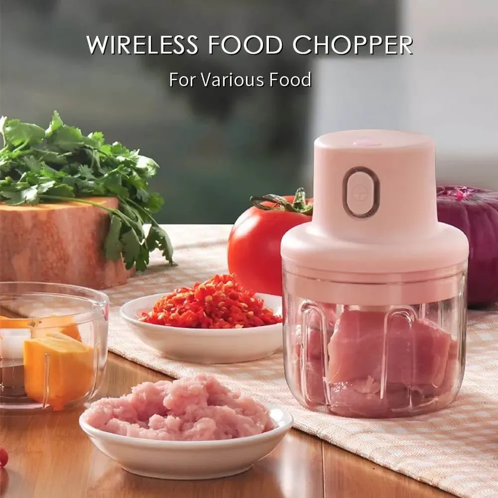 Wireless Food Chopper in use